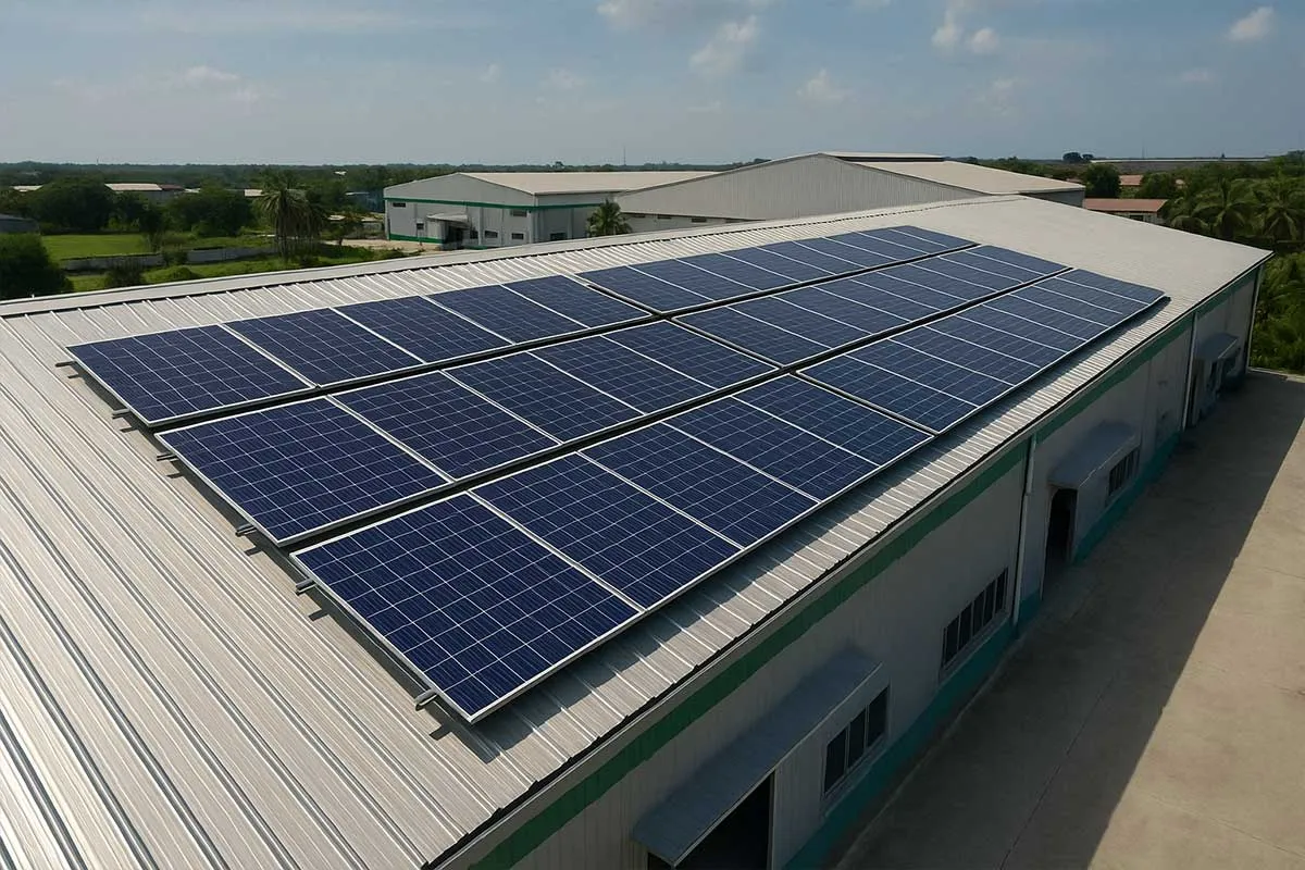 سقف مناسب پنل خورشیدی