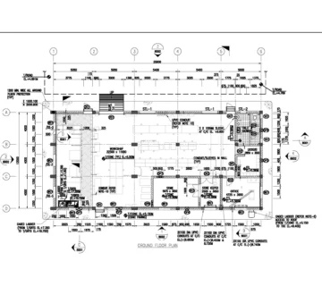 جانمایی تجهیزات سوله